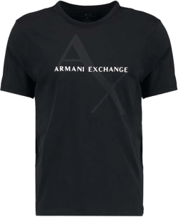 Armani Exchange Men's Crew Neck Logo Tee T Shirt Medium Black