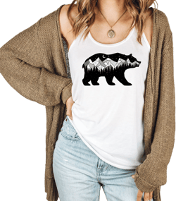 Midnight Bear Tank Top