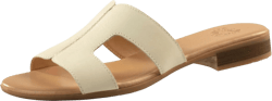 JATAREA Women Slip-On Flat Sandals | Softy Leather, Open-Toe Summer Outdoor Sandals - Chonchola 7.5 Jatarea Chonchola - Bone White