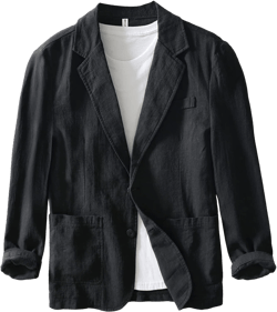 Icegrey Men's Casual Blazer Jacket Regular Fit Sports Coat Turn-Down Collar Suit Jackets Two Button