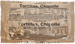 MRE (Meal Ready to Eat) BREADS - Authentic USGI US Military Ration Components - Many Bread Options to Choose from - Available in 3,6,12,24,48 and 100 Packs (6, Tortillas, Chipotle)
