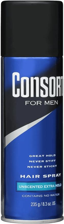 Consort For Men Hair Spray Unscented Extra Hold 8.30 oz (Pack of 2)