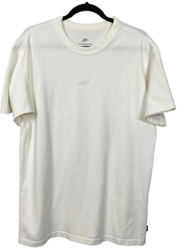 Nike White Thick Blend Oversized Cotton Tee Shirt Top Size S