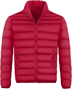 Men's Jacket Winter Puffer Jacket Fleece Warm Lightweight Coat Outerwear Cold Weather Jackets, M-3XL X-Large Rd018-red