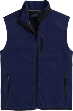 vineyard vines Men's Mountain Sweater Fleece Vest X-Small Nautical Navy