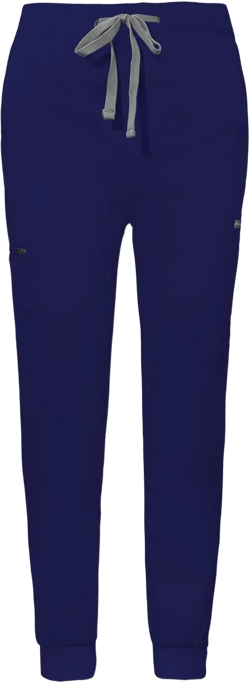 niaahinn Jogger Scrub Pants for Women, Anti-Wrinkle Medical Uniform Unisex with Multiple Pockets X-Small Navy Blue