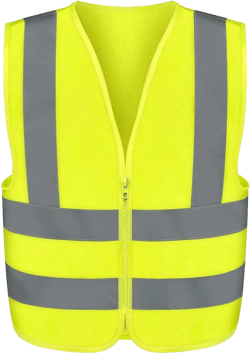 NEIKO High Visibility Safety Vest ANSI Class 2, No Pocket Medium Vest Yellow