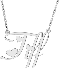 Tiff Name Necklace Personalized Customized Nameplate for Women Silver Stainless Steel Jewelry, Gold