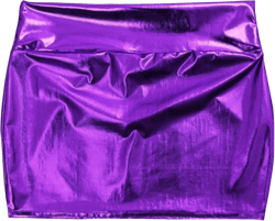 Yartina Women's Shiny Metallic Patent Leather Mini Pencil Skirt Nightout Wear Dance Party Clubwear Purple