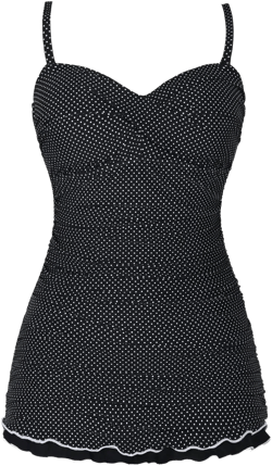 Hilor Women's One Piece Swimsuits Tummy Control Swimwear Ruffle Swimdress with Built in Swim Brief