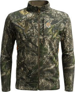 ScentLok Midweight Fleece Scent Control Stealth Camo Hunting Jacket Large Mossy Oak Country Dna