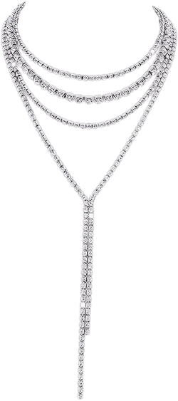 Aomcisi Sexy Women Rhinestone Statement Necklace Tassel Bib Choker (Gold): Clothing, Shoes & Jewelry