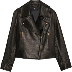 Enola Leather Moto Jacket