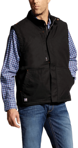 ARIAT Men's Fr Workhorse Insulated Vest XX-Large Black