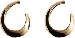 Oval hoop earrings