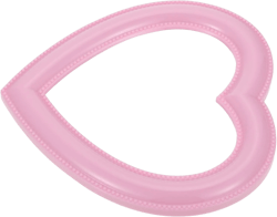 1pc Heart-Shaped Makeup Mirror Dual-Sided Wall-Mounted Desktop Use Stylish Dresser Mirror for Women Decorative Cosmetic Tool Pink 7.5"L x 7.1"W