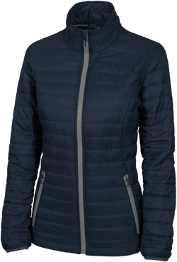 Charles River Apparel Women's Lithium Quilted Jacket XX-Large Navy/Grey