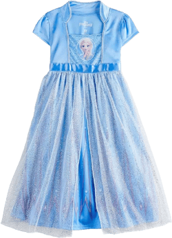 Disney Girls' Fantasy Gown Nightgown (5T, Fantasy Elsa 2)