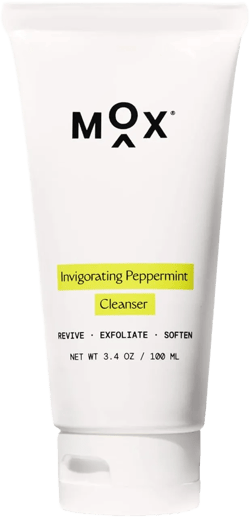 Mox Skincare Hydrating Mint Face Cleanser (3.4 oz) | Exfoliating Daily Face Wash | Unclog Pores with Salicylic Acid 3.4 Ounce (Pack of 1)