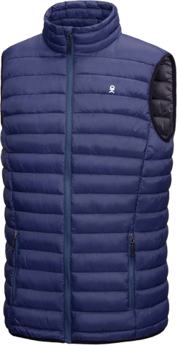 Little Donkey Andy Men's Lightweight Warm Puffer Vest Outdoor Sleeveless Jacket for Golf Hiking Casual Travel Large 9. Navy Blue