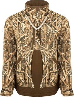 Drake Mens Fleece Lined Guardian Flex Quarter Zip Hunting Jacket Blades 3X-Large