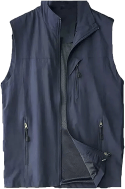 Men Waistcoat Mens Thin Vest Coat Outdoor Photography Fishing Hiking Tactical Cargo Vest Medium Navy