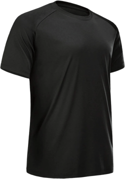 Workout Shirts for Men Short Sleeve Quick Dry Athletic Gym Active T Shirt Moisture Wicking 3X-Large Black