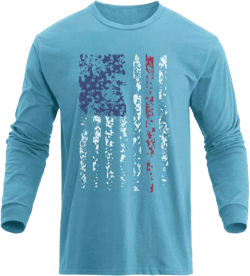 H HYFOL Men's Graphic T-Shirts USA Flag Cotton Long Sleeve American Patriotic Crewneck Regular Tee Shirts 1-crystal Blue 3X-Large