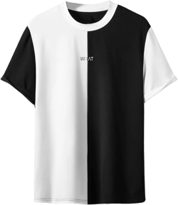 Floerns Men's Casual Letter Graphic Print Colorblock Short Sleeve Tee Tops Summer T Shirts