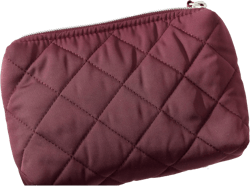 Vera Bradley Performance Twill Cosmetic Makeup Organizer Bag, Raisin