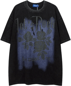 Men T Shirt Fashion Brand Dark Series Graffiti Short Sleeve T-shirt Hip Hop