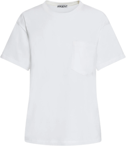 Oversized Pocket Tee in Cotton Jersey | White