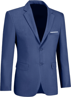 Mens Blazer Sports Coat Slim Fit 2 Button Solid Men's Casual Suit Blazer Jackets Denim Blue Large