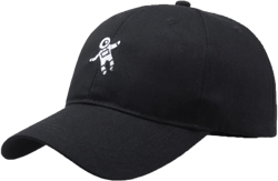 Classic Baseball Cap for Women, Outdoor Wide Brim Hat Unisex Baseball Caps Vintage Style Visor Four Seasons One Size Black
