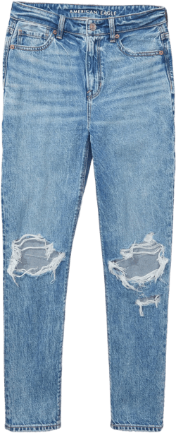 AE Strigid Ripped Mom Jean