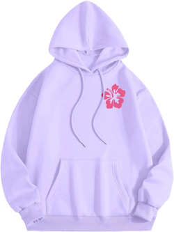 Oversized Hoodies for Women Oversized Graphic Pink Palm Puff Hoodie Long Sleeve Fall Outfits Y2K Clothes Sweatshirt