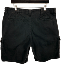 Wrangler Black Relaxed Fit Stretch Cargo Shorts W38