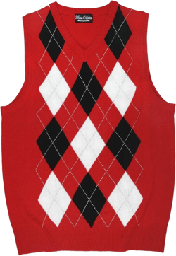 Blue Ocean Kids Argyle Sweater Vest Red