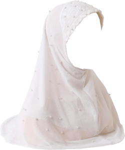 Muslim Hijab One-piece Head Scarf for Muslim Women Hijab Scarf White