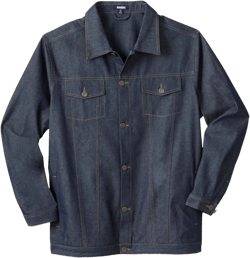 Liberty Blues by KingSize Men's Big & Tall Lightweight Comfort Denim Jean Jacket 3X-Large Tall Rigid Wash