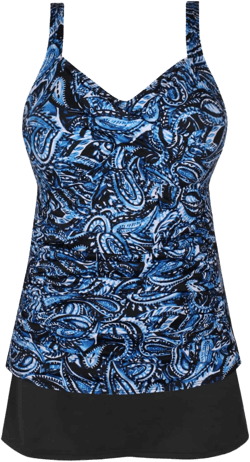 JINXUEER Plus Size Swimwear Floral Tankini Set Ruched Modest Two Piece Skirt Swimsuit for Women : Clothing, Shoes & Jewelry