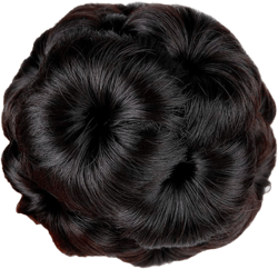 Bun Donut hair bun With Plactic Comb For Women High Temperature Synthetic Fiber Hair Clip In Elastic Fake Hair s NO.4