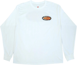 Triple F - White Hanes Pre-Shrunk, Men's 100% Cotton Long Sleeve Shirt