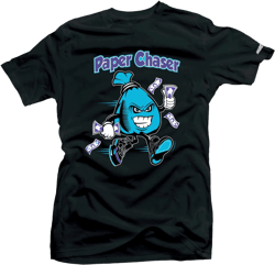 SNELOS Match Sneaker Shirt Jordan 6 Aqua Tee to Match Jordan 4X-Large (Paper Chaser 6 Bag) Black