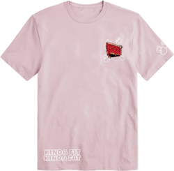 Kinda Fit Kinda Fat In Gainz We Crust Tee (Pink)