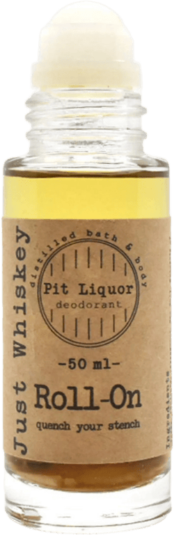 Pit Liquor Just Whiskey Deodorant - 50ml Roller Men's Roll-On Deodorant Travel Size 50ml