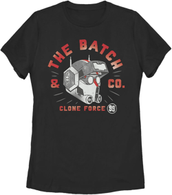Women's Star Wars: The Bad Batch Clone Force 99 & Co.  Graphic Tee Black X Large