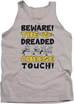 Popfunk Classic Diary of a Wimpy Kid Beware of The Cheese Touch Unisex Adult Tank Top Small Beware of the Cheese Touch