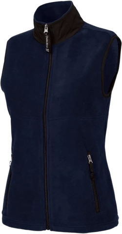 Charles River Apparel Women's Ridgeline Fleece Vest Medium Navy/Black
