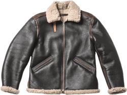 The Next Men B6 Bomber Jacket Aviator Real Shearling B6 Pilot Bomber Leather Jackets For Men XX-Large Brown - Genuine Leather